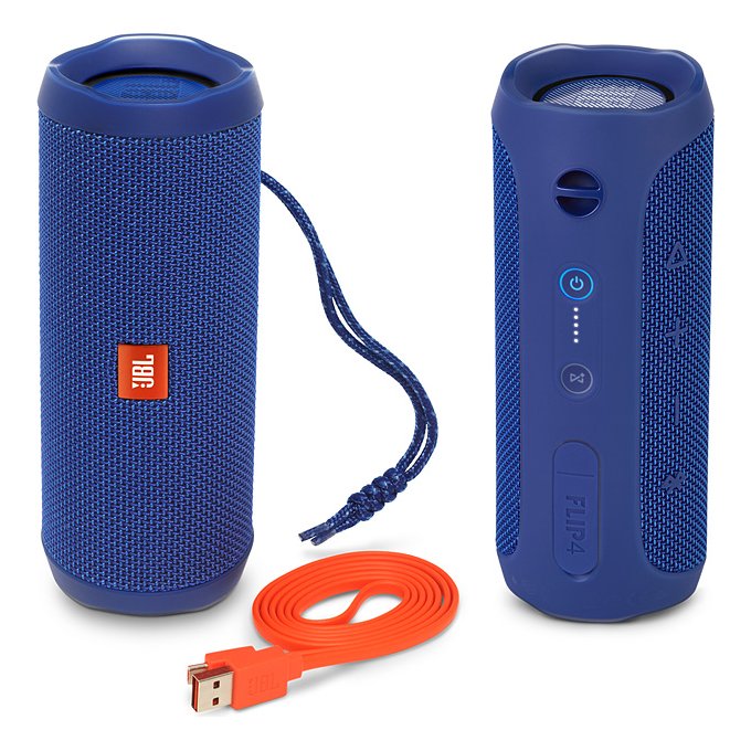 Портативная колонка JBL Flip 4 синего цвета Портативная колонка JBL Flip 4 синего цвета