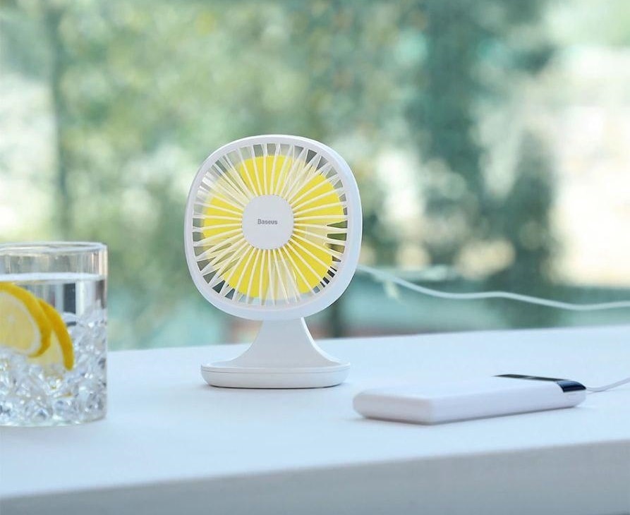Портативный настольный вентилятор Baseus Pudding-Shaped Fan CXBD-02 Портативный настольный вентилятор Baseus Pudding-Shaped Fan CXBD-02