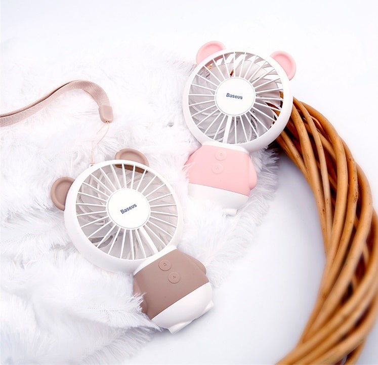 Портативный вентилятор Baseus Dharma bear Fan CXBER-08 коричневый цвет Портативный вентилятор Baseus Dharma bear Fan CXBER-08 коричневый цвет