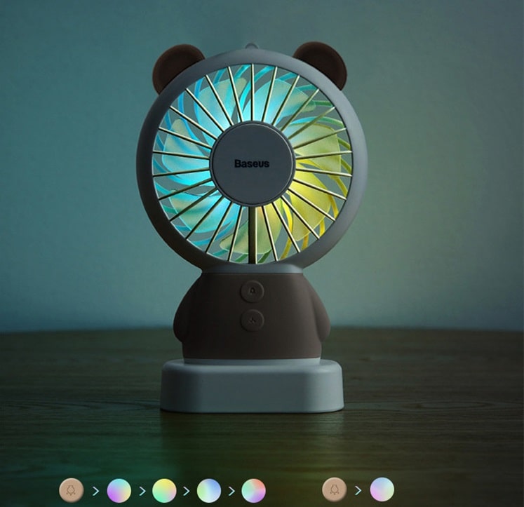 Портативный вентилятор Baseus Dharma bear Fan CXBER-08 коричневый цвет Портативный вентилятор Baseus Dharma bear Fan CXBER-08 коричневый цвет