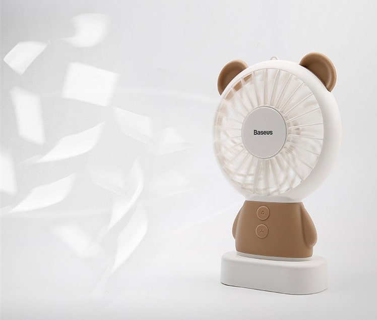 Портативный вентилятор Baseus Dharma bear Fan CXBER-08 коричневый цвет Портативный вентилятор Baseus Dharma bear Fan CXBER-08 коричневый цвет