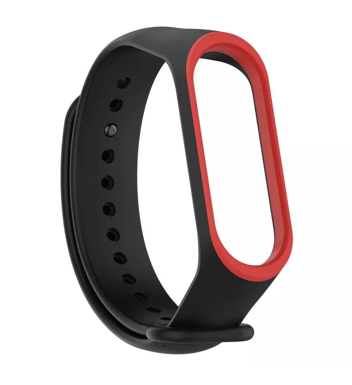 Ремешок силиконовый для Mi Band 4 черно-красный Ремешок силиконовый для Mi Band 4 черно-красный