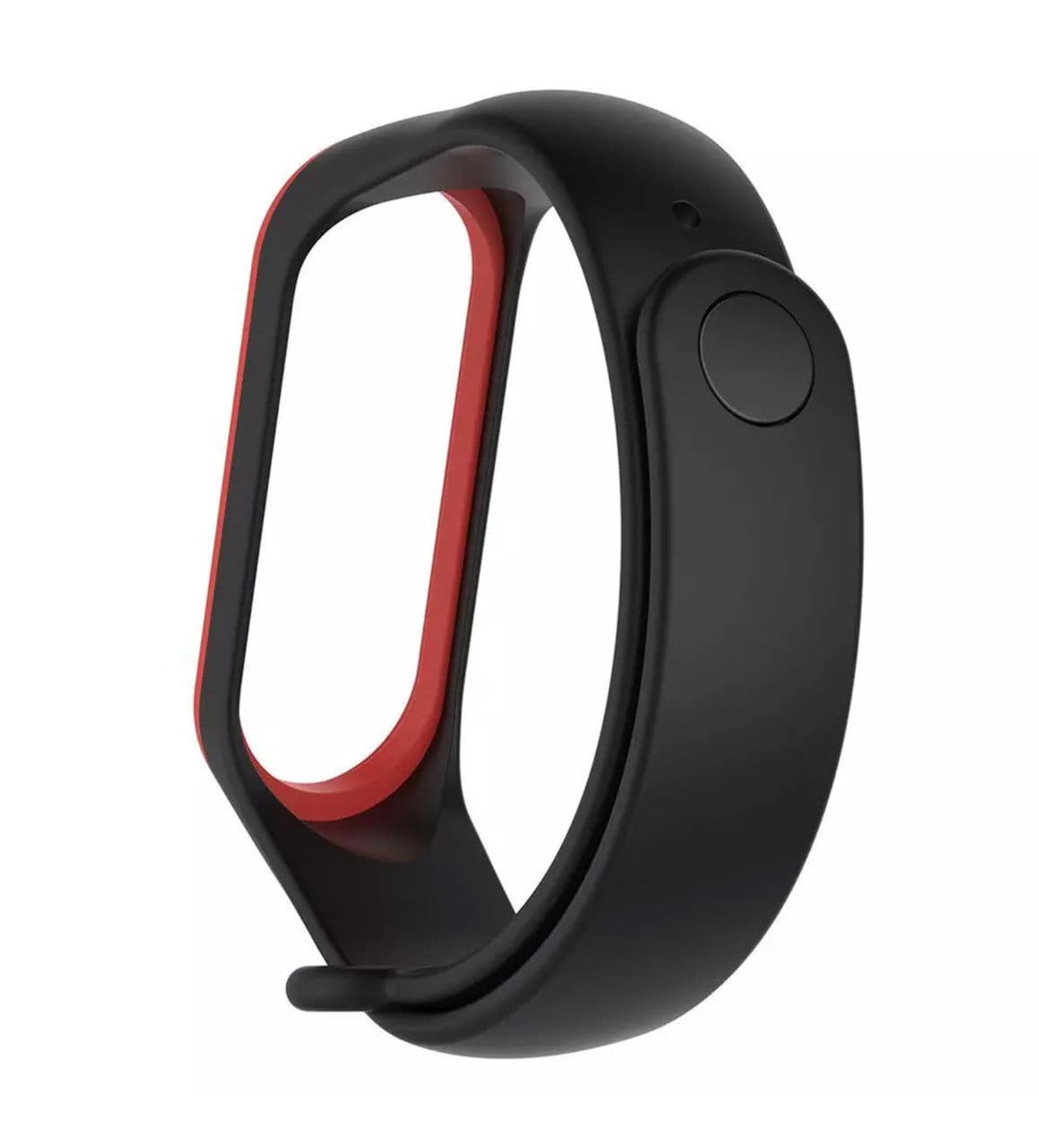 Ремешок силиконовый для Mi Band 4 черно-красный Ремешок силиконовый для Mi Band 4 черно-красный