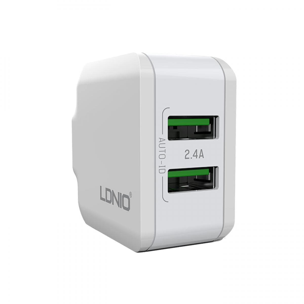 Сетевое зарядное устройство LDNIO A2202 2 USB 2.4A Сетевое зарядное устройство LDNIO A2202 2 USB 2.4A