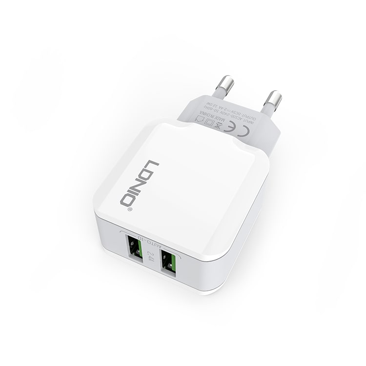 Сетевое зарядное устройство LDNIO A2202 2 USB 2.4A Сетевое зарядное устройство LDNIO A2202 2 USB 2.4A