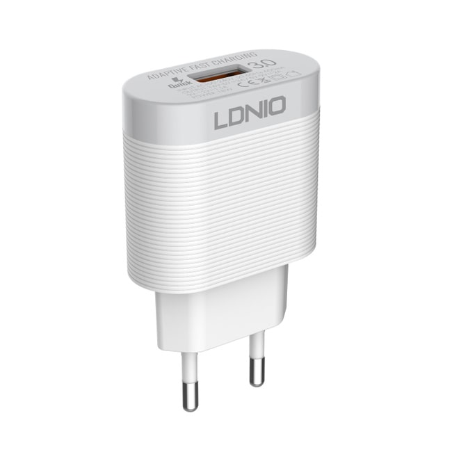 Сетевое зарядное устройство Ldnio A303Q QC3.0 3.0А + кабель USB - Type-C