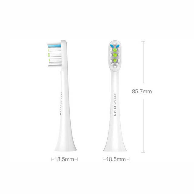 Сменные насадки для зубной щетки Xiaomi Soocare X3 белые (2шт)