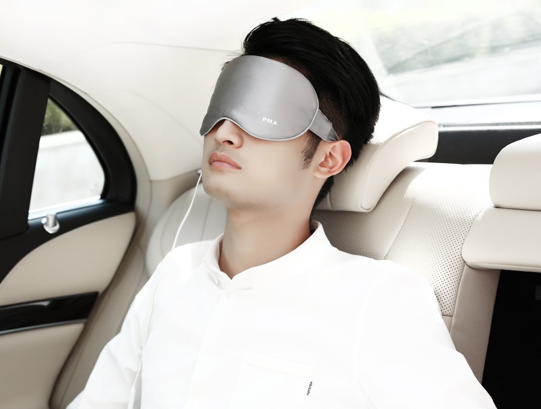 Согревающая маска для глаз Xiaomi PMA-E10 Graphene Heat Silk Blindfold серая