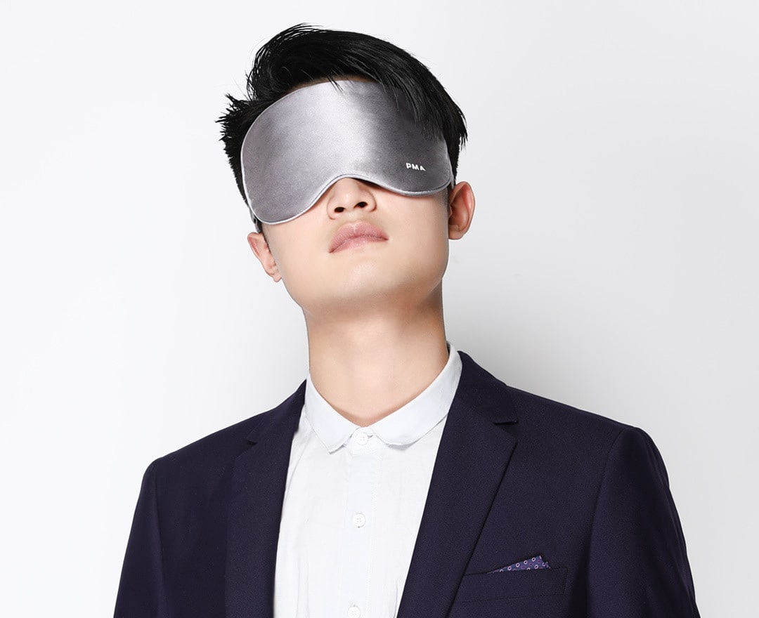 Согревающая маска для глаз Xiaomi PMA-E10 Graphene Heat Silk Blindfold серая