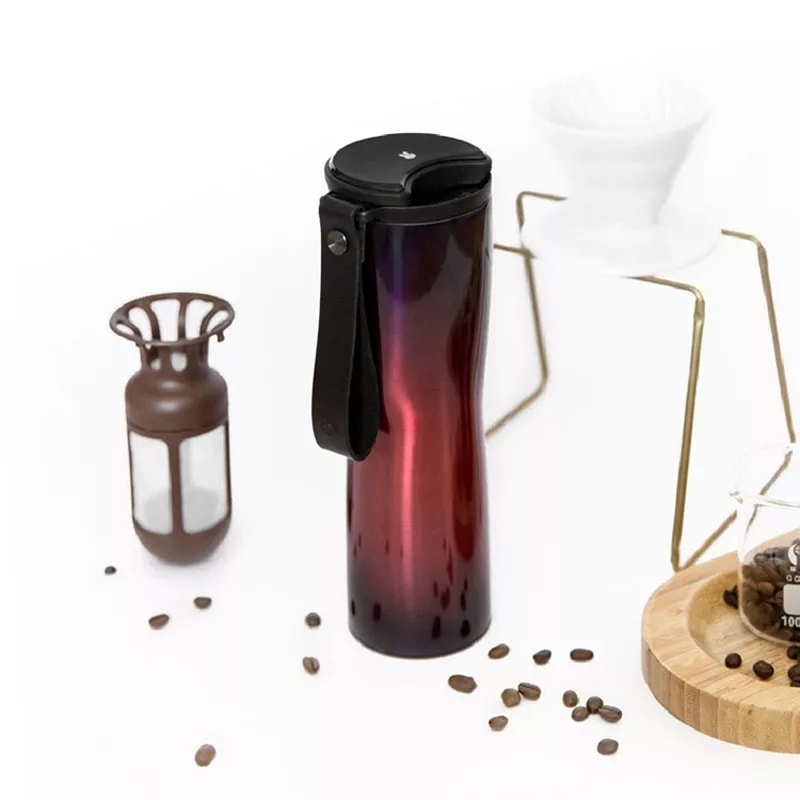 Термокружка Xiaomi Kiss Kiss Fish MOKA OLED (с фильтром) фиолетовый Термокружка Xiaomi Kiss Kiss Fish MOKA OLED (с фильтром) фиолетовый