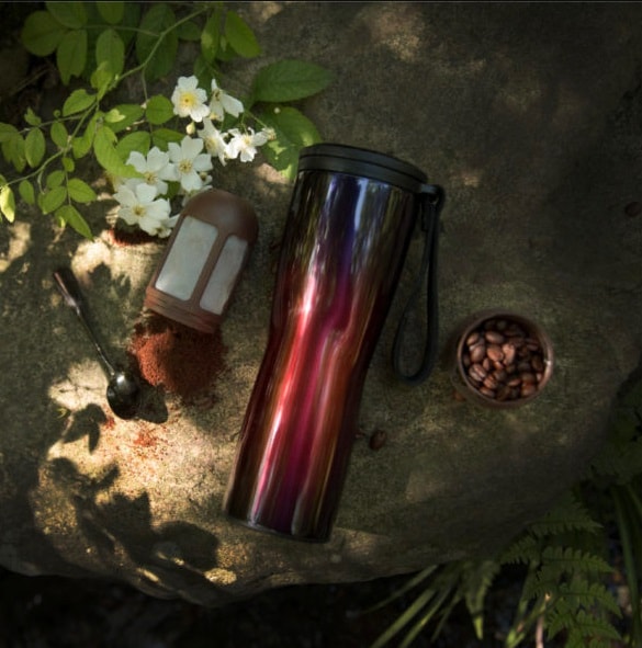 Термокружка Xiaomi Kiss Kiss Fish MOKA OLED (с фильтром) фиолетовый Термокружка Xiaomi Kiss Kiss Fish MOKA OLED (с фильтром) фиолетовый
