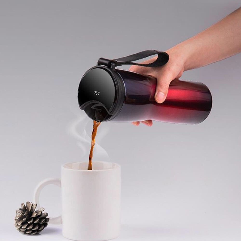 Термокружка Xiaomi Kiss Kiss Fish MOKA OLED (с фильтром) фиолетовый Термокружка Xiaomi Kiss Kiss Fish MOKA OLED (с фильтром) фиолетовый