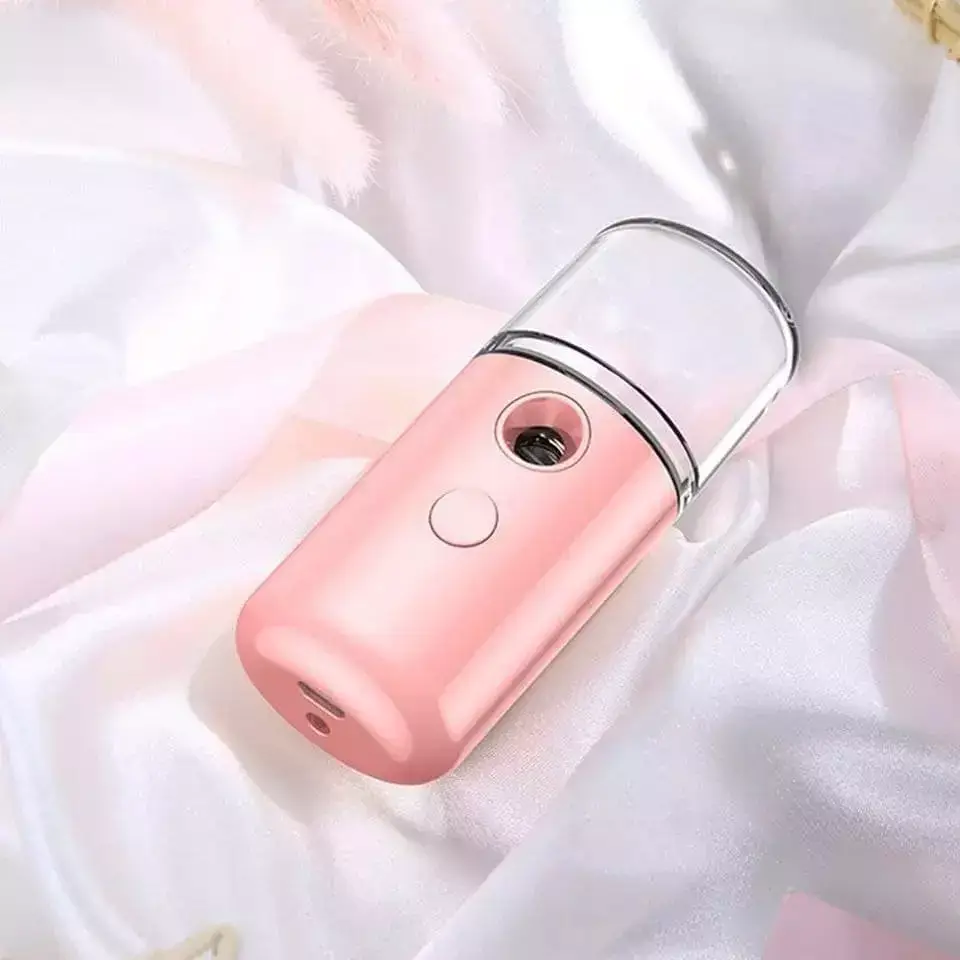 Ультразвуковой портативный увлажнитель для кожи лица SteamAir L14 розовый - фото