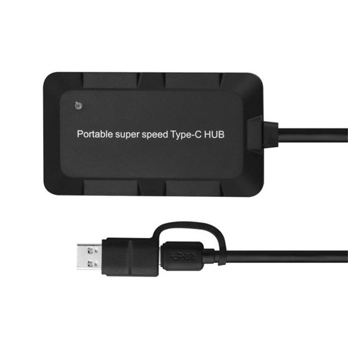 USB HUB 2-в-1 USB3.0 + Type-C на 4 x USB 3.0