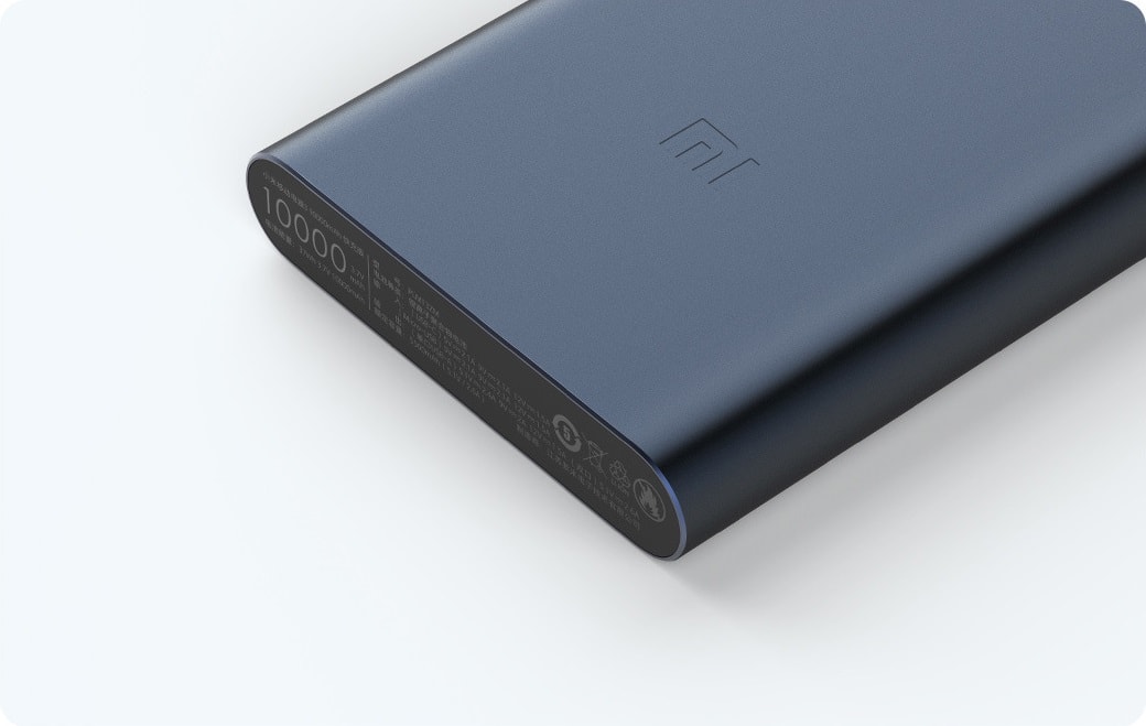 Внешний аккумулятор Xiaomi Mi Power Bank 3 (PLM13ZM) 10000 mAh темно-синий Внешний аккумулятор Xiaomi Mi Power Bank 3 (PLM13ZM) 10000 mAh темно-синий