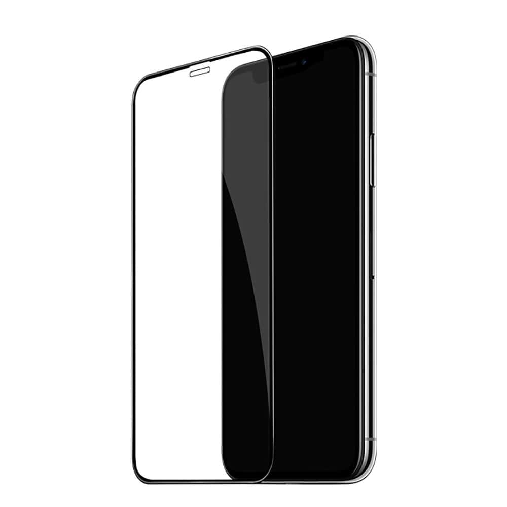 Защитное стекло для Iphone XR с полной проклейкой 10D черного цвета