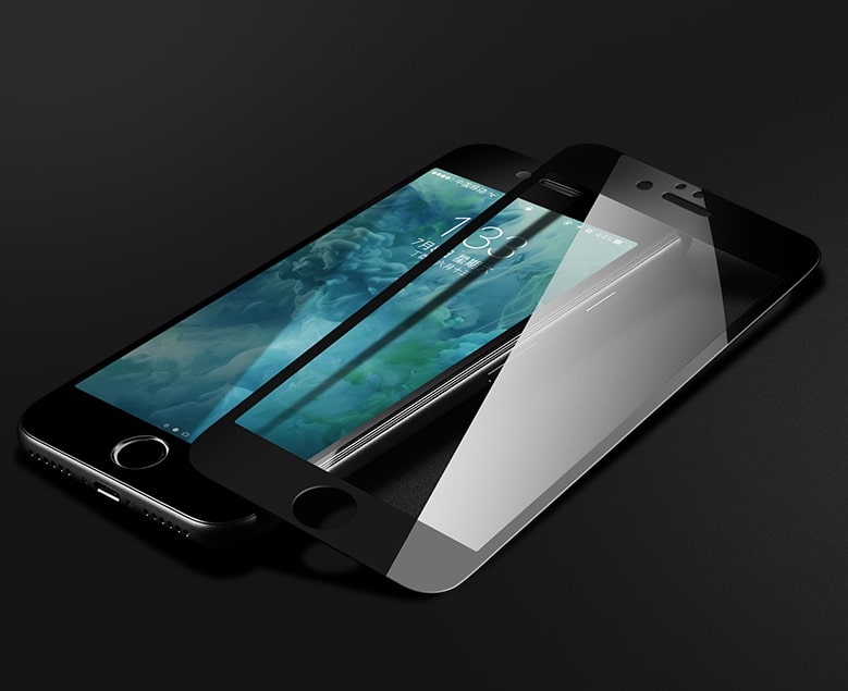 Защитное стекло на весь экран 9D для Apple iPhone 7/8 REMAX Emperor черный