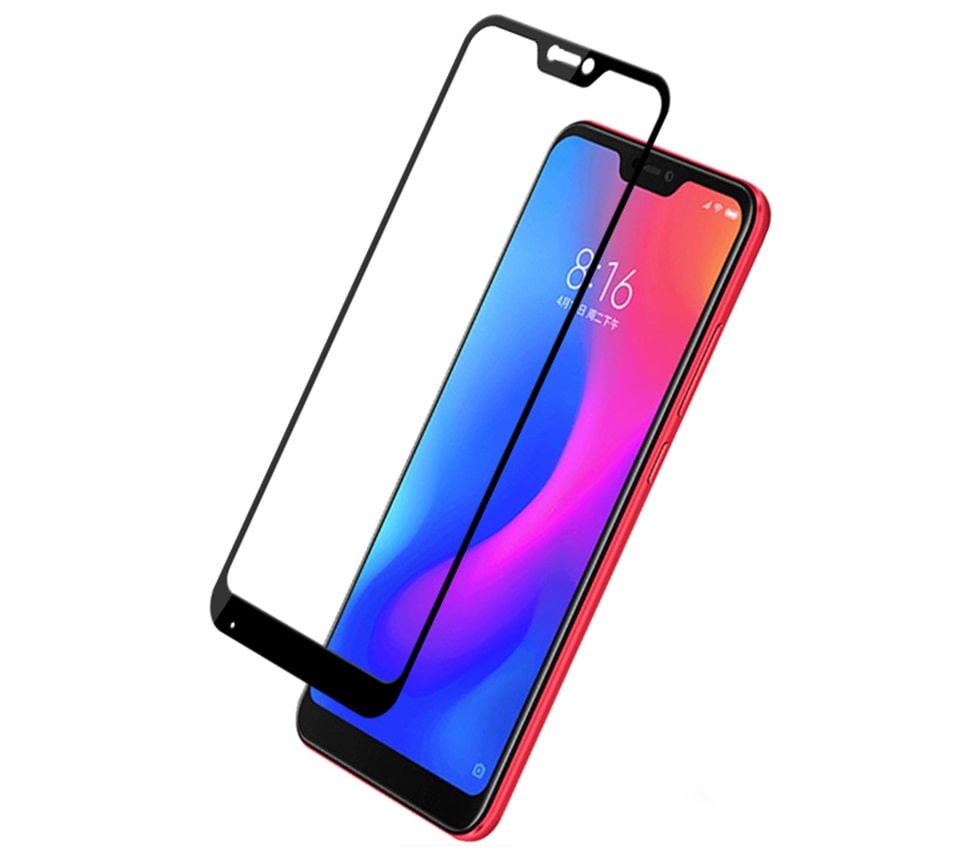 Защитное стекло на весь экран для Xiaomi Redmi 6 Pro/6 plus/A2 Lite полная клеевая основа черный Защитное стекло на весь экран для Xiaomi Redmi 6 Pro/6 plus/A2 Lite полная клеевая основа черный