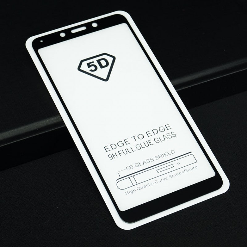 Защитное стекло на весь экран для Xiaomi Redmi 6A полная клеевая основа черный Защитное стекло на весь экран для Xiaomi Redmi 6A полная клеевая основа черный
