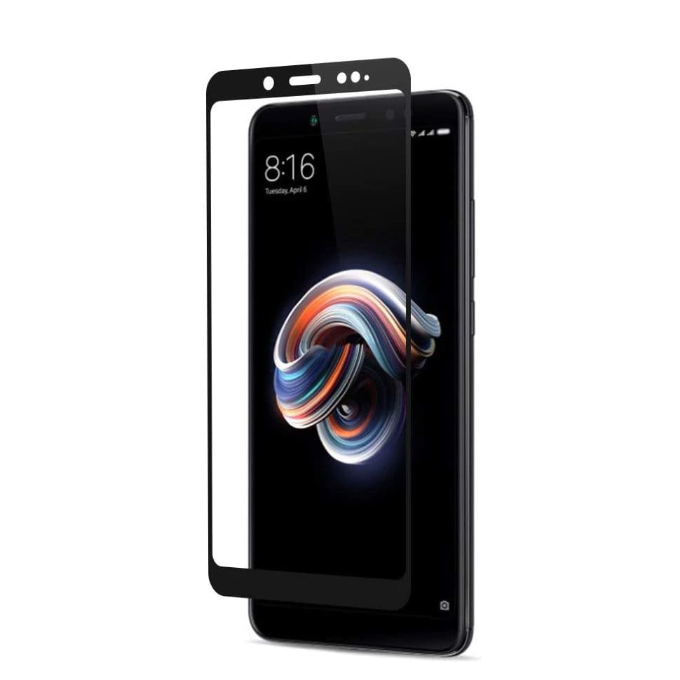 Защитное стекло на весь экран для Xiaomi Redmi Note 5 полная клеевая основа черный Защитное стекло на весь экран для Xiaomi Redmi Note 5 полная клеевая основа черный