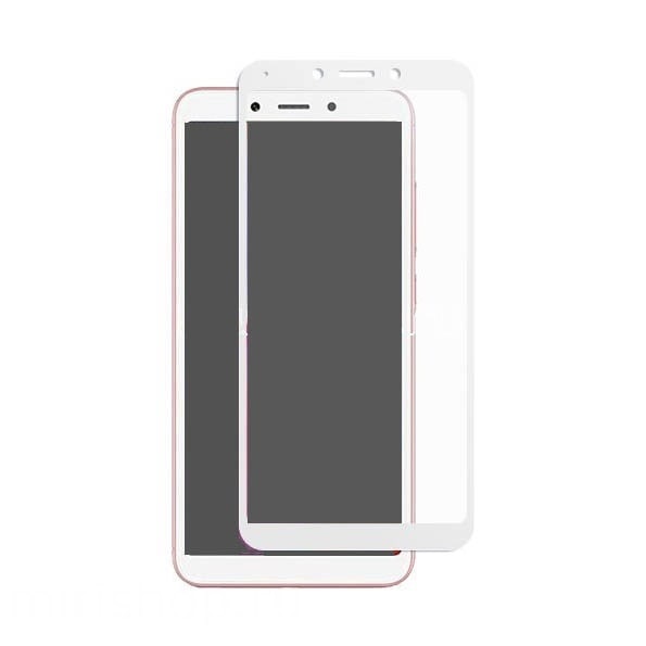 Защитное стекло для Xiaomi Redmi 6 полная клеевая основа белое Защитное стекло для Xiaomi Redmi 6 полная клеевая основа белое