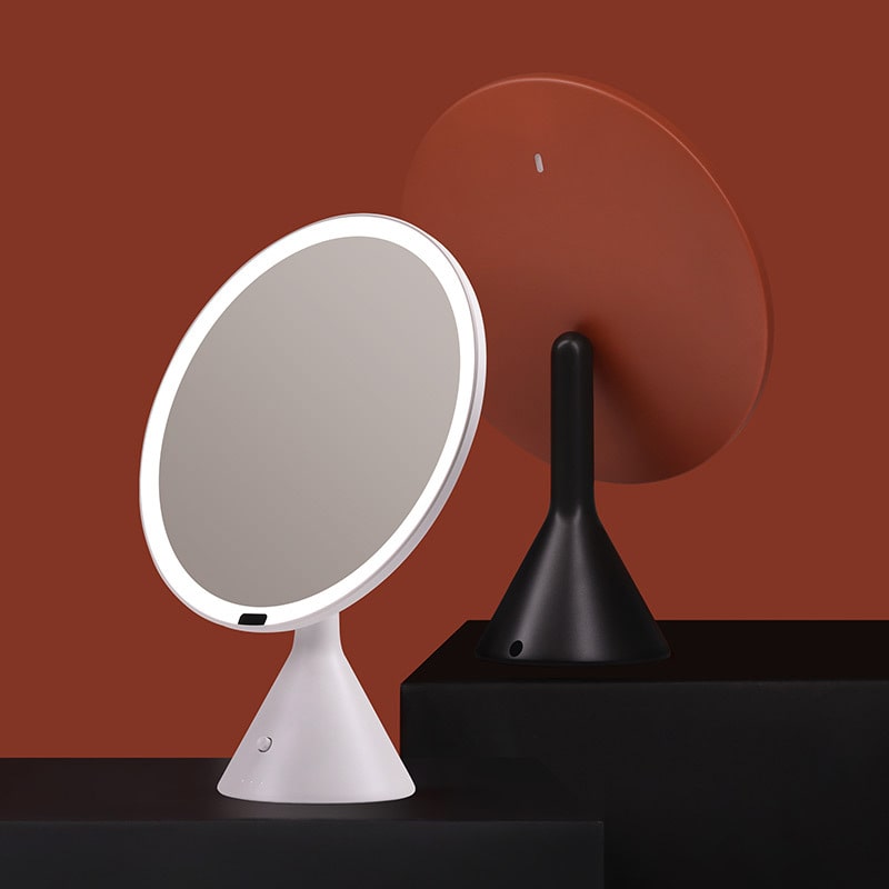 Зеркало для макияжа с подсветкой с датчиком движения ShineMirror TD-035 черного цвета