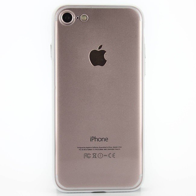 Чехол для Apple iPhone XR гелевый цвет окантовки белый - фото