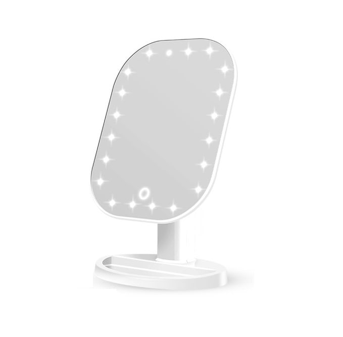 Настольное зеркало для макияжа с подсветкой ShineMirror TD-002 белого цвета - фото4