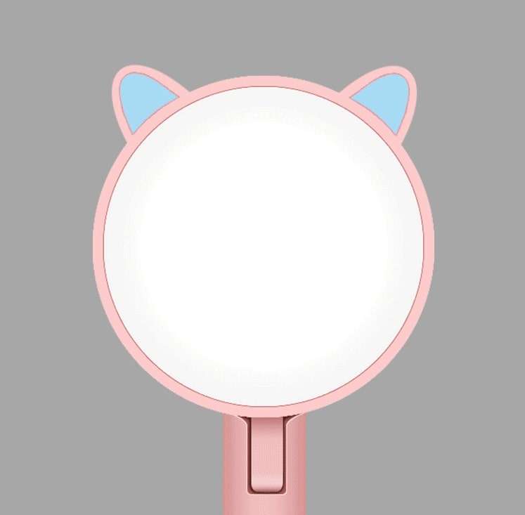 Настольная лампа с зеркалом и ночником ShineMirror TD-026 розового цвета