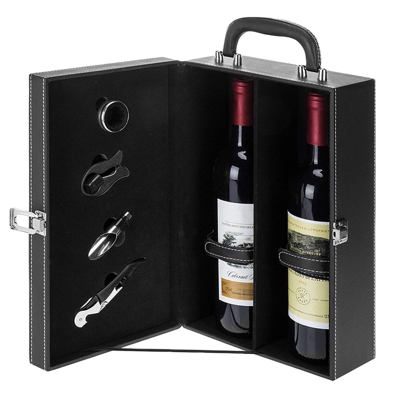 Набор аксессуаров для вина Kaimanlong K68 4 в 1 в подарочной упаковке - фото2