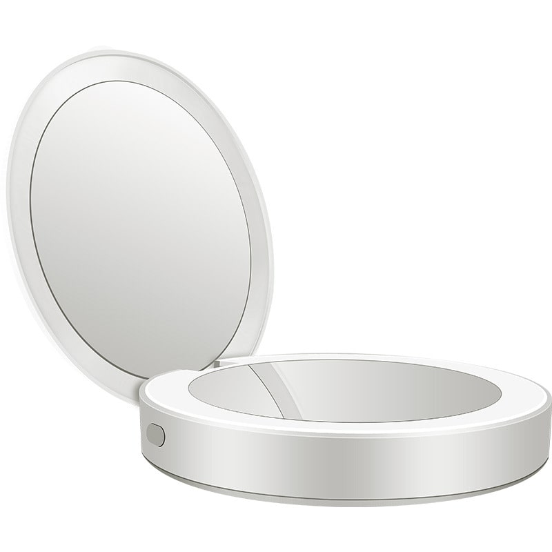 Зеркало для макияжа с подсветкой и увеличением ShineMirror TD-018 белого цвета - фото2
