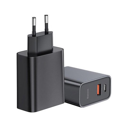 Сетевое зарядное устройство Baseus Speed PPS Quick Charger - USB, Type-C (CCFS-C01) QC3.0  - фото