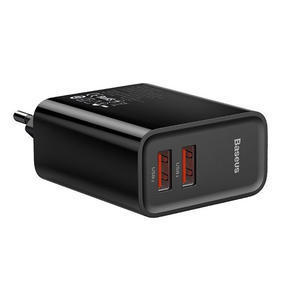 Сетевое зарядное устройство Baseus Speed PPS Quick Charger 2 х USB (CCFS-E01) QC3.0  - фото2
