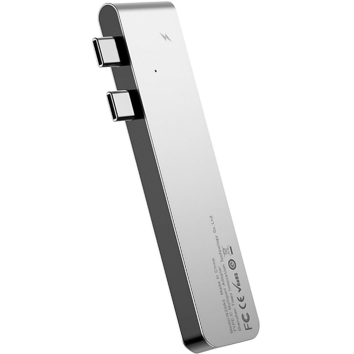 USB-концентратор Baseus Thunderbolt C+ Dual Type-C to USB3.0/HDMI/Type-C (CAHUB-B0G)