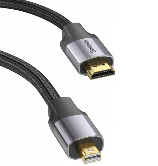 Кабель Mini DisplayPort - HDMI Baseus Enjoyment Series (CAKSX-L0G) 1 метр - фото4