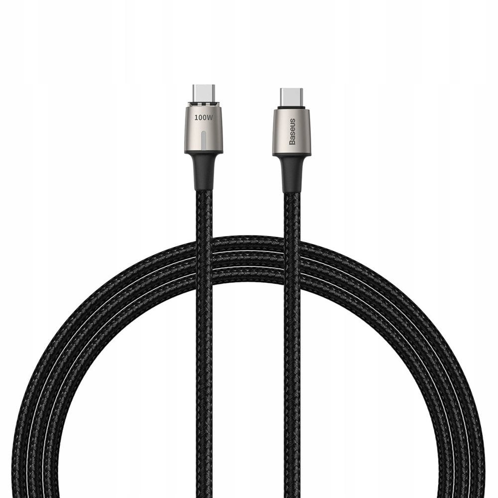 Магнитный кабель Baseus Zinc Magnetic Cable USB - USB Type-C 5 A 1.2 метра CATXC-K01 - фото