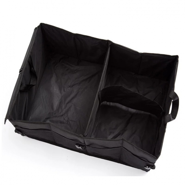 Складной органайзер в багажник автомобиля с секциями H18 черный - фото3
