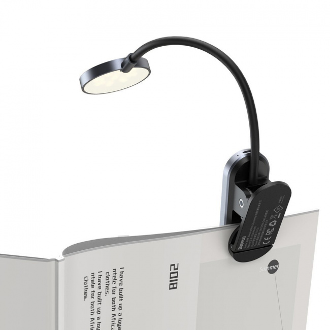 Лампа Baseus Comfort Reading Mini Clip Lamp (DGRAD-0G)