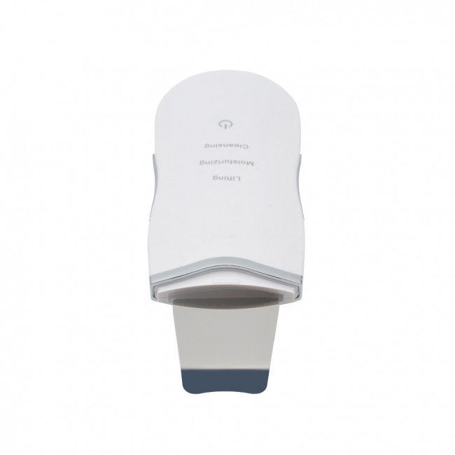 Скрабер ультразвуковой для чистки, лифтинга и тонизации кожи лица Ultrasonic Shovel B01 белого цвета - фото4
