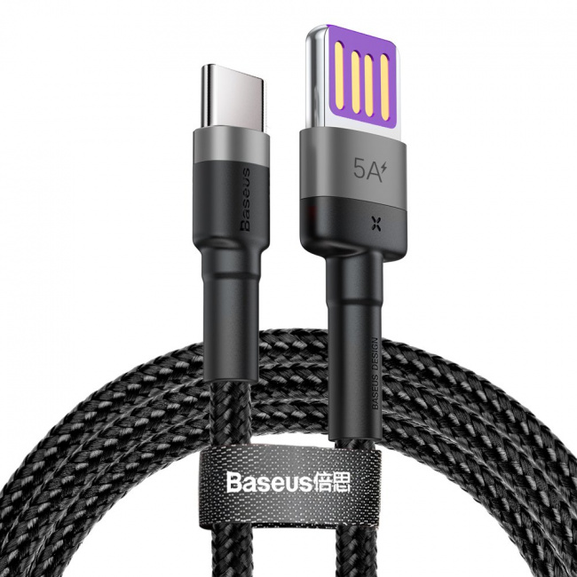 Кабель Baseus USB - Type-C Quick Charging Cable CATKLF-PG1 40W, 5A, 1 метр - фото