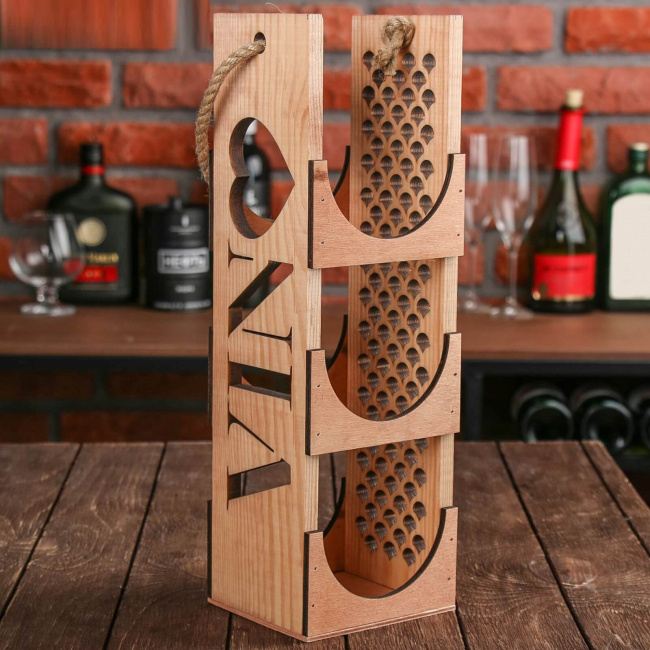 Подарочный деревянный ящик для вина