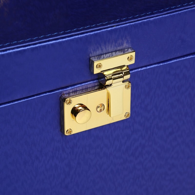 Органайзер (шкатулка) для украшений с зеркалом CASEGRACE SP9292 синий - фото7