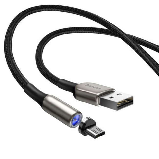 Кабель Baseus Zinc Magnetic Cable Micro USB 2A 1 метр CAMXC-H01 - фото4