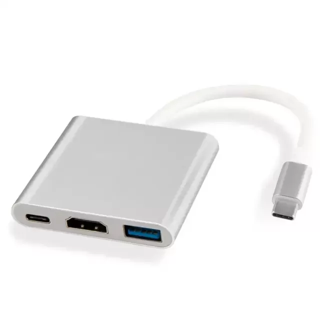 Переходник USB Type-C на HDMI 4K / USB 3.0 PD - фото3