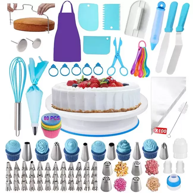 Набор кондитерских инструментов для приготовления и декорирования тортов Amiro Cake Set ACS-268 (268 предметов)