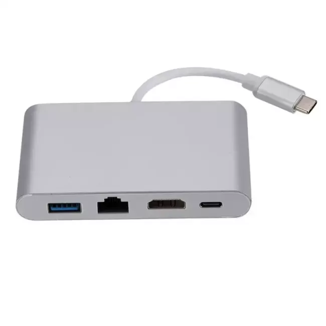 Переходник USB Type-C - HDMI / USB 3.0 / PD / Ethernet - фото2