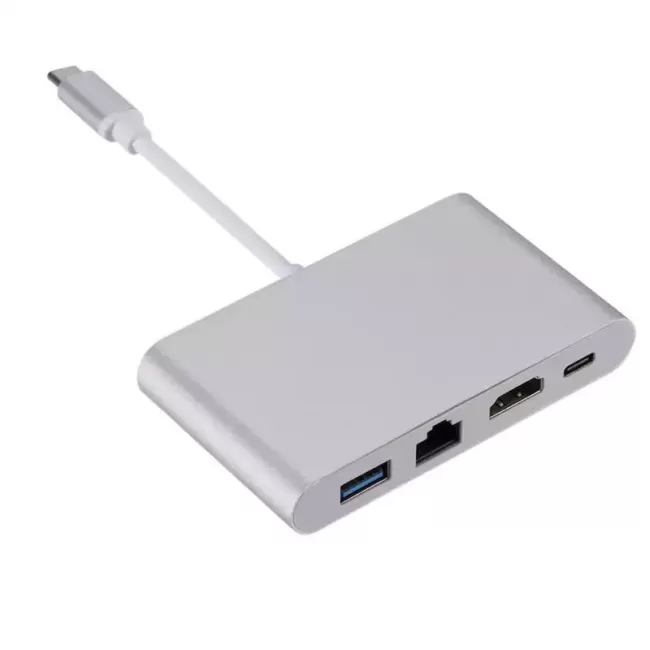 Переходник USB Type-C - HDMI / USB 3.0 / PD / Ethernet - фото3