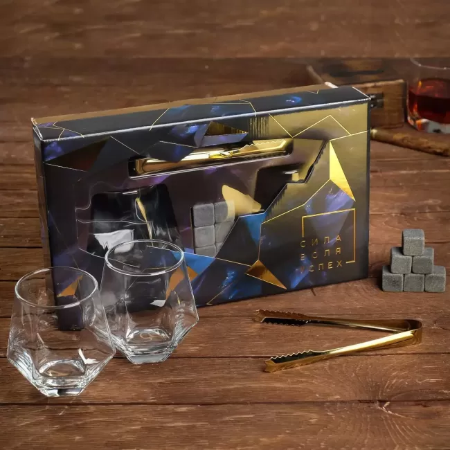 Подарочный набор для виски с камнями Amiro Bar Set ABS-02W - фото