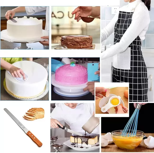 Набор кондитерских инструментов для приготовления и декорирования тортов Amiro Cake Set ACS-458 (458 предметов)