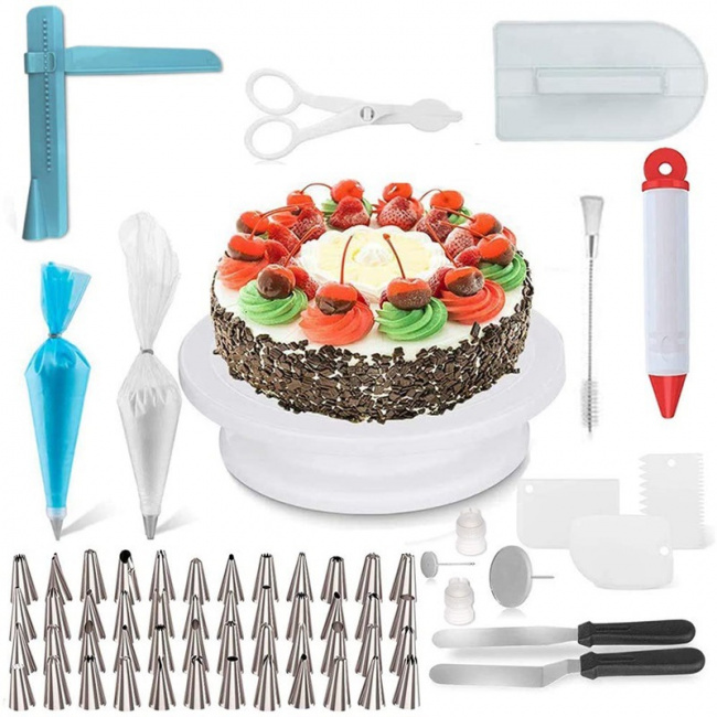 Набор кондитерских инструментов для приготовления и декорирования тортов Amiro Cake Set ACS-164 (164 предмета) - фото